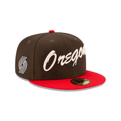 Portland Trail Blazers Gorra | New Era NBA City Edition 59fifty Fitted Cap Mexico - Negros